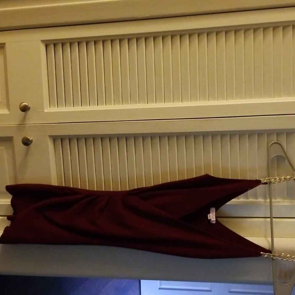Burgundy dressy dress